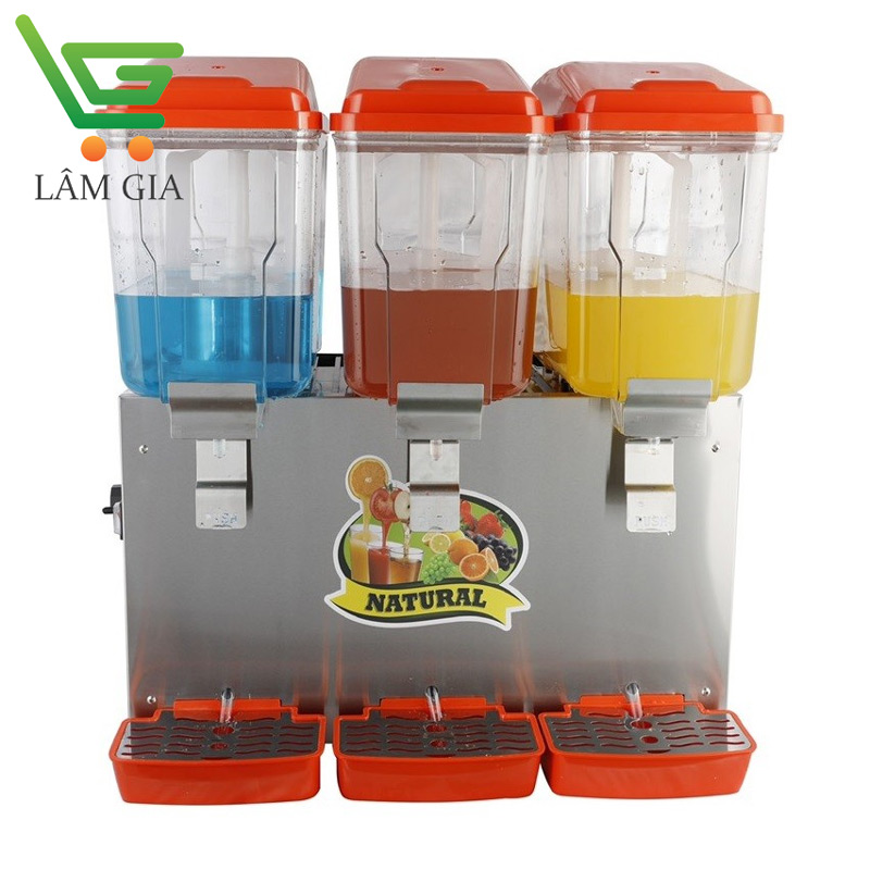 Máy Làm Mát Nước Trái Cây 3 Ngăn Xoay