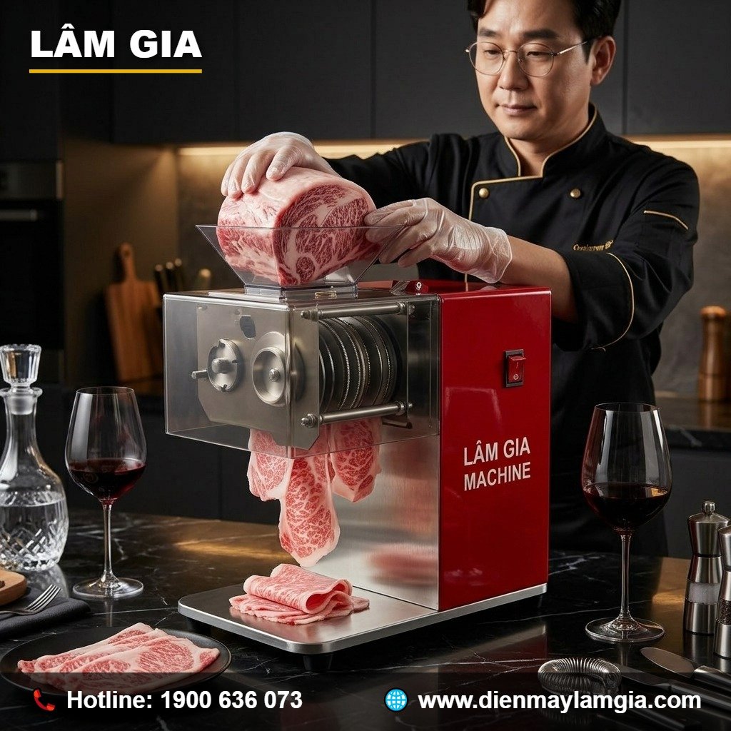 Máy Thái Thịt DQ90 Lâm Gia